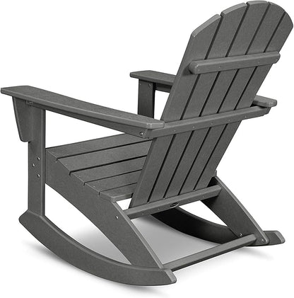 POLYWOOD® Nautical Adirondack Rocking Chair in Pacific Blue