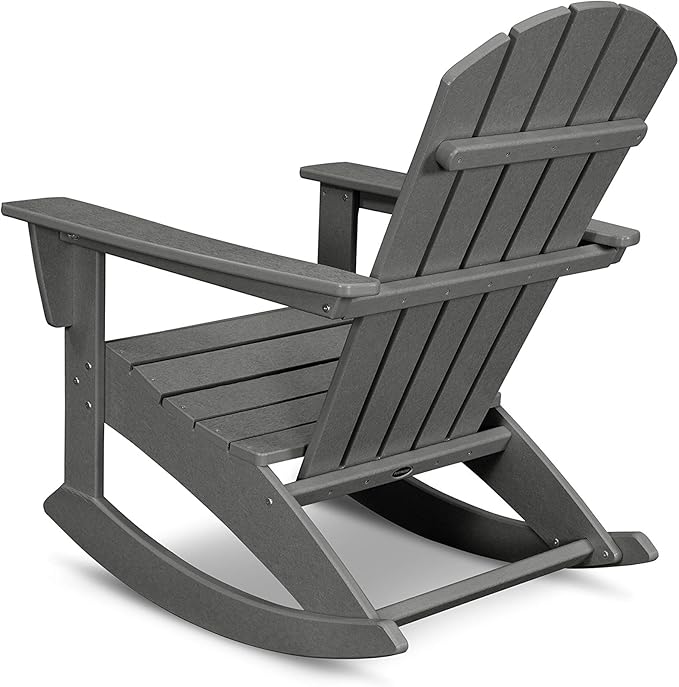POLYWOOD® Nautical Adirondack Rocking Chair in Slate Grey
