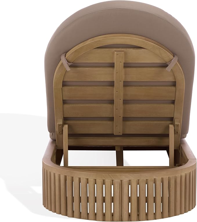 SAFAVIEH Couture Outdoor Patio Furniture Collection - Arielle Solid Wood Sun Lounger - Photo 9