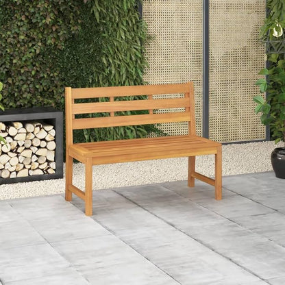 Patio Bench Garden Bench Outdoor Bench for Outdoors Porch Entryway Furniture for Yard 44.9" Solid Teak Wood