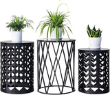 Y&M Nesting Side Table, Set of 3 Stacking Coffee Table for Living Room, Indoor End Tables - Photo 1