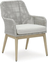 Signature Design by Ashley Seton Creek Cottage Nuvella Weather Resistant Fabric Outdoor Dining Arm Chair with Cushion - Photo 7