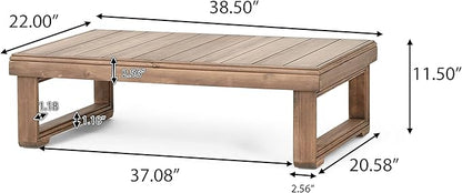Westchester Rectangular Coffee Table - Acacia Wood - Brown Wash