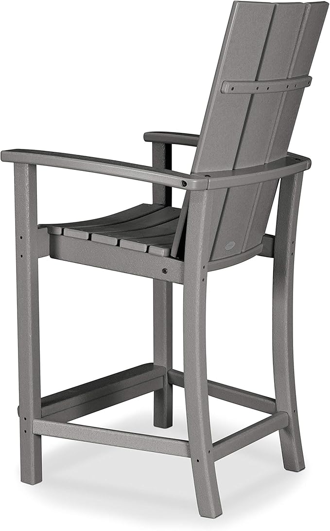 POLYWOOD® Modern Adirondack Counter Chair in Green - Photo 3