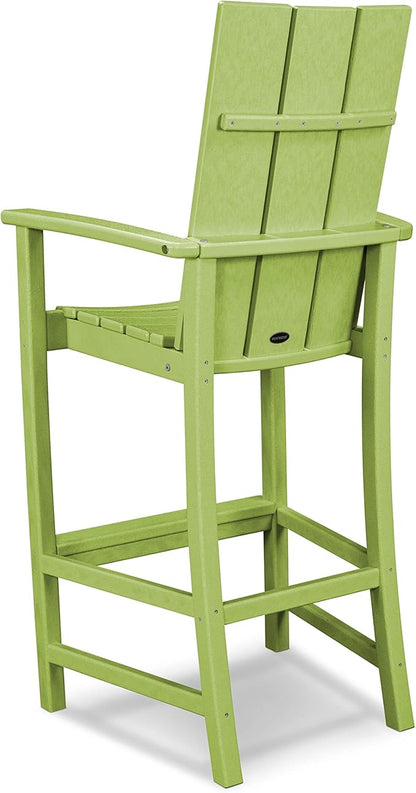 POLYWOOD® Modern Adirondack Bar Chair, Lime