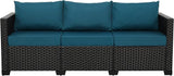 Rattaner Outdoor Furniture Outdoor Couch Patio Furniture 3-seat Sofa Deep Seat Hight Backrest with Waterproof Cover and - Photo 3