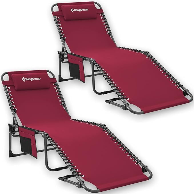 KingCamp Folding Outdoor Chaise Lounge