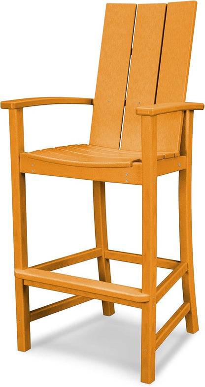 POLYWOOD® Modern Adirondack Bar Chair, Tangerine