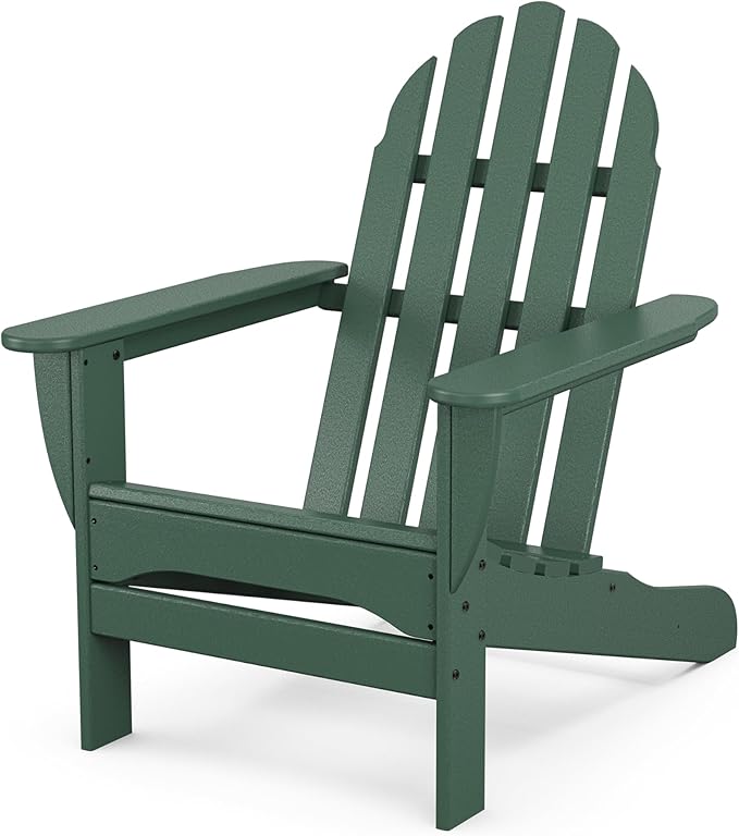 POLYWOOD AD4030GR Classic Outdoor Adirondack Chair, Green