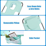 SunnyFeel Lounge Beach Chair for Adults with Face Hole, Backpack Reclining Beach Chairs Lay Flat - Photo 5