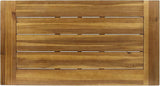 Harper & Bright Designs Outdoor Acacia Wood Coffee Table, Teak Finish/Rustic Metal Brown and Black - Photo 9