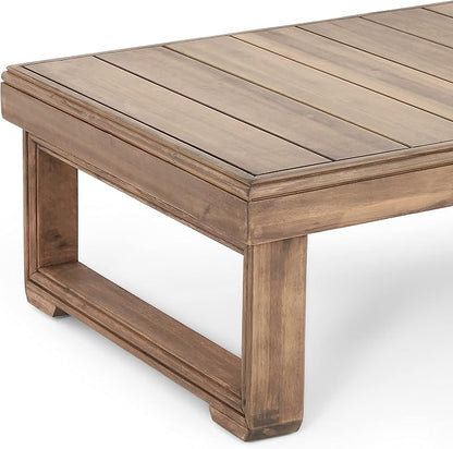 Westchester Rectangular Coffee Table - Acacia Wood - Brown Wash