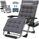 ZENPETIO 29In XL Zero Gravity Chair w/Cushion, Zero Gravity Recliner Lounge Chair for Indoor and Outdoor - Photo 1