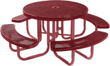COATEDOUTDOORFURNITURE Heavy-Duty Portable Outdoor Picnic Table with Umbrella Hole - Photo 1