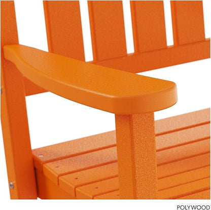 POLYWOOD Presidential Rocking Chair in Tangerine
