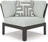 Signature Design by Ashley Beachloft Right-Arm Facing Casual 4-Piece Outdoor Sectional with Cushion and 3 Throw Pillows - Photo 9