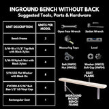 COATEDOUTDOORFURNITURE Heavy-Duty Outdoor Bench Thermoplastic Coated, Expanded Metal, Commercial-Grade Seating - Photo 8