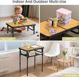 Anbte 2ft Camping Table Foldable with Storage Net, 3 Adjustable Heights Aluminum Small Folding Table Lightweight - Photo 6