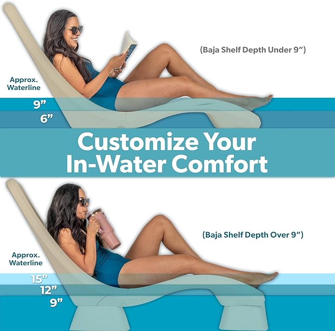 GoSports Coast Modern in Pool Lounge Chair - Waterproof & Weighted Chaise Lounger - Outdoor Pool Furniture for Patio or - Photo 3