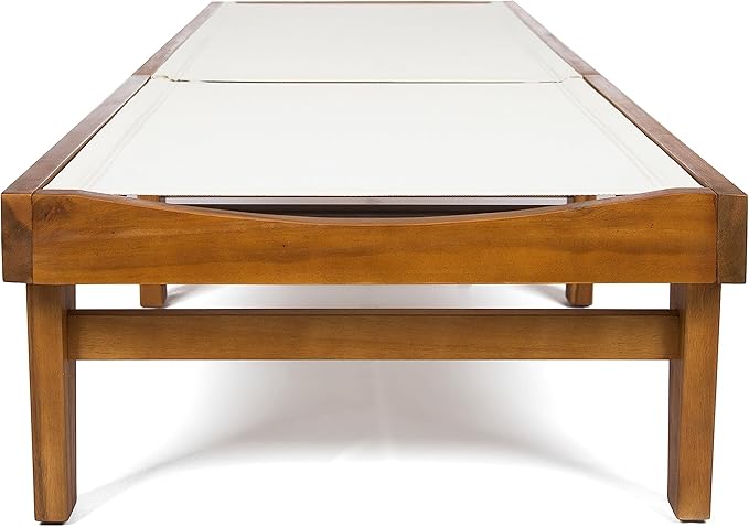 Christopher Knight Home Summerland Outdoor Mesh Chaise Lounge with Acacia Wood Frame, Teak Finish / White Mesh