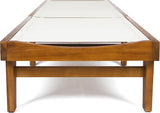 Christopher Knight Home Summerland Outdoor Mesh Chaise Lounge with Acacia Wood Frame, Teak Finish / White Mesh - Photo 5