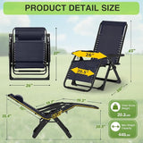 Suteck Zero Gravity Chair, Reclining Camping Lounge Chair w/Removable Cushion, Upgraded Lock and Cup Holder - Photo 2