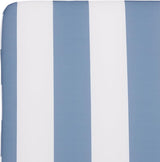 SAFAVIEH Outdoor Patio Furniture Collection - Newport Natural Solid Wood Chaise Lounge Chair with Baby Blue Stripe - Photo 4