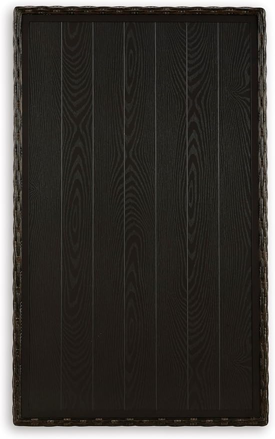 Signature Design by Ashley Brook Ranch Casual Outdoor Multi-use Table with 1 Fixed Shelf, Dark Brown & Gray - Photo 8