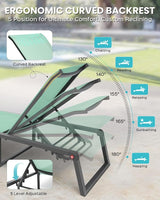 Aluminum Chaise Lounge Chair Outdoor - Photo 4