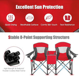 S AFSTAR Double Camping Chair w/Shade Canopy - Photo 9