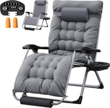 Homall Oversized Zero Gravity Chair, 32In Recliner Lounge Chair with Removable Soft Cushion and Cup Holder - Photo 1