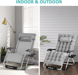 Amopatio Foldable Zero Gravity Chair, Oversized Outdoor Reclining Chair - Photo 6