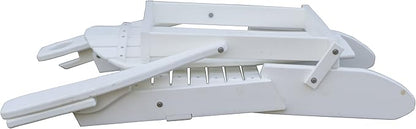 Furniture Barn USA Poly Folding Adirondack Chair with Smart Phone Holder, Bright White