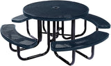 COATEDOUTDOORFURNITURE Heavy-Duty Portable Outdoor Picnic Table with Umbrella Hole - Photo 1