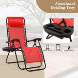 Athena Collection Zero Gravity Outdoor Lounge Chairs Set of 2 - Photo 8