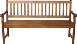 JONATHAN Y BNH101A Laurel 59.1" 3-Seat Slat-Back 600-Lbs Support Acacia Wood Outdoor Garden Patio Bench for Garden, Lawn - Photo 6