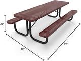 COATEDOUTDOORFURNITURE Heavy-Duty Portable Outdoor Picnic Table - Photo 2