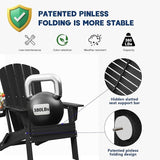 Plawdlik Folding Adirondack Chair, Cup Holder, SGS Tested - Photo 8