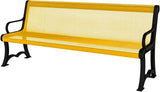 COATEDOUTDOORFURNITURE Heavy-Duty Outdoor Bench Thermoplastic Coated, Expanded Metal, Commercial-Grade Garden Bench - Photo 1
