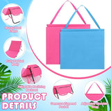 2 Pack Folding Beach Lounge Chair for Adults Couple Portable Sun Lounger Lightweight Tanning Mat with Storage Pocket - Photo 5