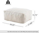 Christopher Knight Home Teriu Outdoor Bean Bag Chair with Shredded Foam, Modern Bean Bag Chairs for Adults and Kids - Photo 2