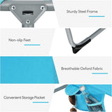 Goplus Tanning Chair with Face Hole, Foldable Adjustable Beach Chaise Lounger w/Arm Hole - Photo 5