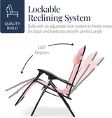 Best Choice Products Oversized Padded Zero Gravity Chair, Folding Outdoor Patio Recliner - Photo 7