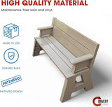 Convert-a-Bench Gen 1 2-in-1 Outdoor Convertible Bench to Picnic Table - Photo 4