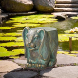 Garden Stool, Plant Stool or Rabbit Table for Garden, Front Porch, Patio, Outside, Indoor, Lightweight Concrete - Photo 2