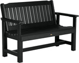 Sequoia Professional CM-BENSQ42-BKE Commercial Grade Exeter 4 Foot Garden Bench, Black - Photo 1