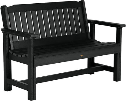 Sequoia Professional CM-BENSQ42-BKE Commercial Grade Exeter 4 Foot Garden Bench, Black