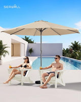 SERWALL Folding Adirondack Chair with Cup Holder - Photo 2