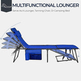 Yaheetech 22.4" Tanning Chair with Face Hole, Adjustable 5-Position Folding Chaise Lounge Chairs - Photo 5