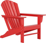 Costaelm Outdoor Adirondack Chair, HDPE Patio Chair, Weather Resistant Lawn Firepit Outside Chairs for Porch, Poolside - Photo 7